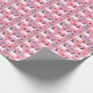 Französischer Bulldog Birthday Pink Geschenkpapier