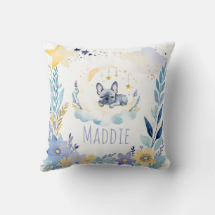 Französischer Bulldog Boho Name Kinderzimmer Pillo Kissen