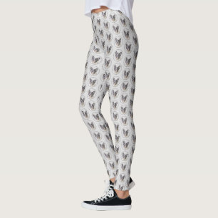 Französischer Bulldog (Brindle Pied) Malerei - Hun Leggings