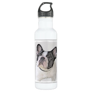 Französischer Bulldog (Brindle Pied) Malerei - Hun Trinkflasche