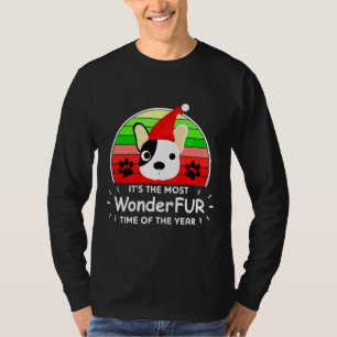 Französischer Bulldog-Bulldog-Weihnachten für Hund T-Shirt