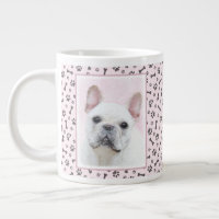 Französischer Bulldog (Cream/White) Malerei - Hund
