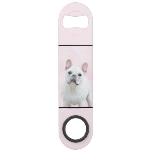 Französischer Bulldog (Cream/White) Malerei - Hund Speed Flaschenöffner