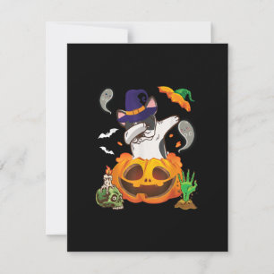 Französischer Bulldog Dabbing zu Open Pumpkin Hall Dankeskarte