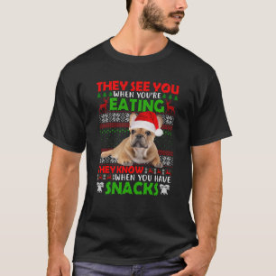 Französischer Bulldog, den Sie sehen, wenn Sie zu T-Shirt
