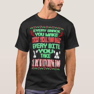 Französischer Bulldog, der jeden Biss beobachtet, T-Shirt