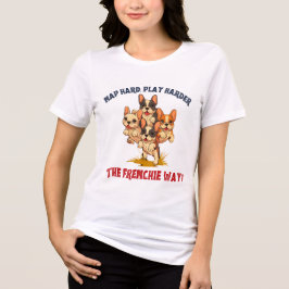 Französischer Bulldog Dog Tri-Blend Shirt