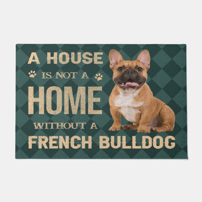 Französischer Bulldog-Doormat, französische Bulldo Fußmatte (Vorderseite)
