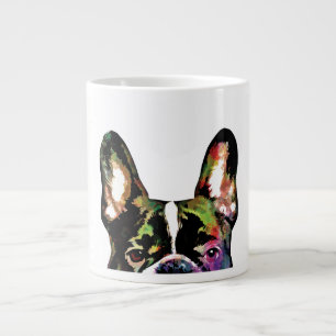 Französischer Bulldog-Flüchtige Blick-A-Boo-Wasser Jumbo-Tasse