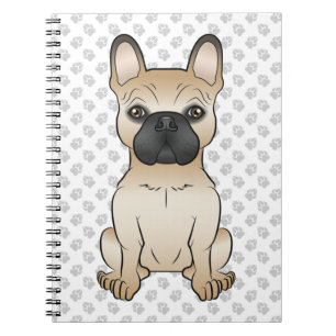 Französischer Bulldog / französischer Cartoon Dog  Notizblock