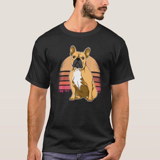 Französischer Bulldog Frenchie Hunde Rasse 160 T-Shirt (Vorderseite)