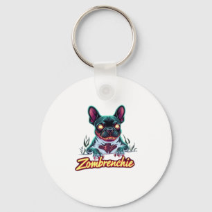 Französischer Bulldog Frenchie Zombie Dog Hallowee Schlüsselanhänger