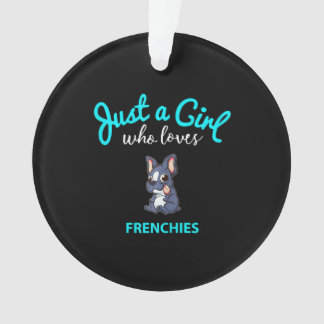 Französischer Bulldog für Mädchen Kinder Französis Ornament