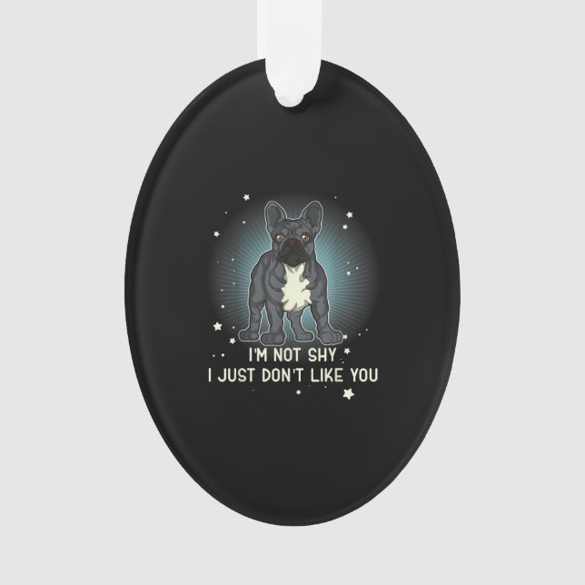 Französischer Bulldog gibt Frauen Männer Kinder Ornament (Vorderseite)