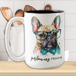 Französischer Bulldog Gönnen Mein Niedlicher Hund  Zweifarbige Tasse<br><div class="desc">Diese französische Bulldogkaffee-Tasse zeichnet sich durch ein niedliches und modernes Aquarelldesign aus. Das Sprichwort "Verzeihen Sie mir den Franzosen" für eine lustige und Retro-Touch. Es ist ideal für Hundefreunde und Hundemütter, die gewollt haben, ihren Kaffee oder Tee stilvoll zu genießen. Diese französische Bulldogge-Tasse wird bei den Liebhabern von Frenchie und...</div>