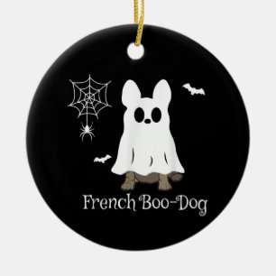Französischer Bulldog Halloween-Boo-Dog-Geschenk Keramik Ornament