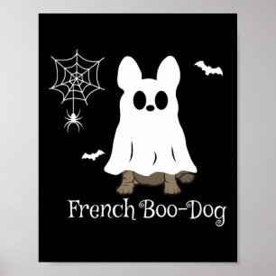 Französischer Bulldog Halloween-Boodog-Dog-Geschen Poster