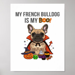 Französischer Bulldog Halloween Kostüm Mein Franzö Poster