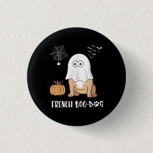 Französischer Bulldog Halloween Niedlich Boo-Dog 2 Button