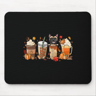 Französischer Bulldog Halloween-Outfit für Herbst Mousepad