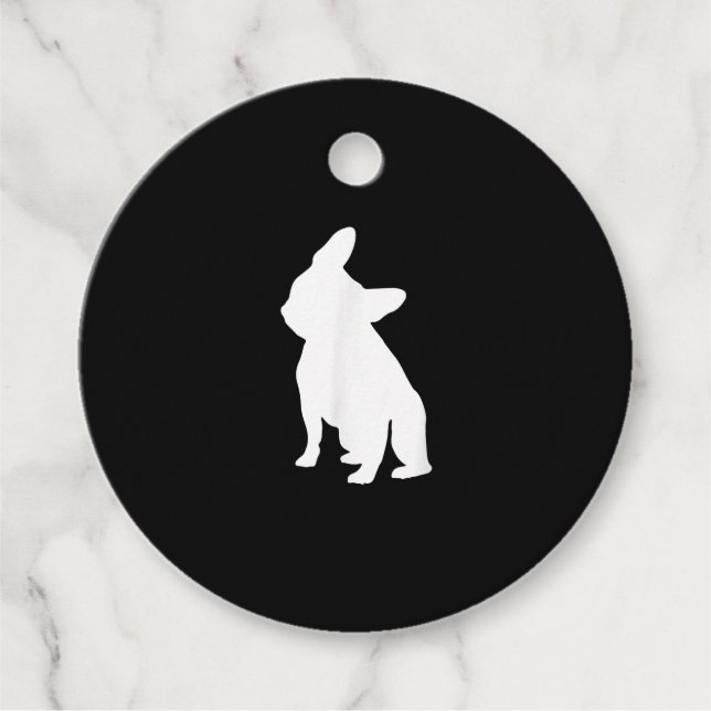 Französischer Bulldog Head Tilt Apparel, französis Geschenkanhänger (Vorderseite)