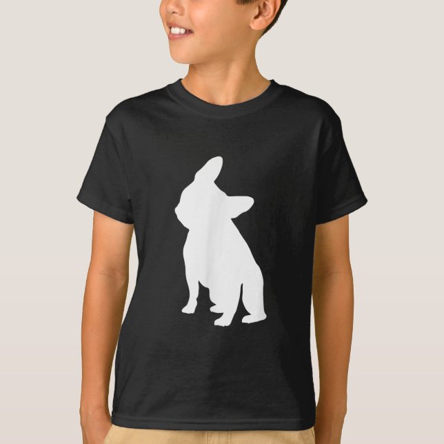 Französischer Bulldog Head Tilt Apparel, französis T-Shirt (Vorderseite)