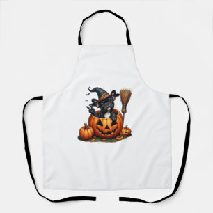 Französischer Bulldog Hexenkürbis Halloween Mens W Schürze