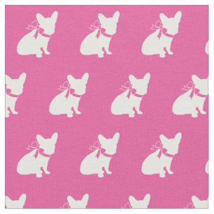 Französischer Bulldog-Hund Frenchie Pink Stoff