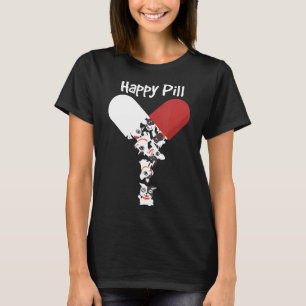 Französischer Bulldog Hund Happy Pill Frenchie Mam T-Shirt