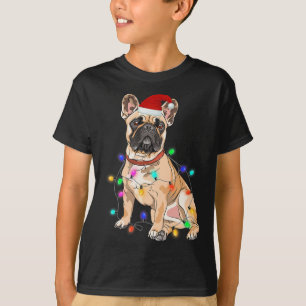 Französischer Bulldog Hund Lover Weihnachtsbaum Li T-Shirt