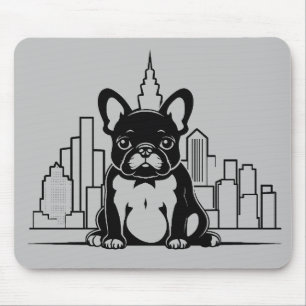 Französischer Bulldog-Hund-Tier-Welt-Furcht-Freund Mousepad