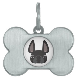 Französischer Bulldog-Hunde-Tags Tiermarke