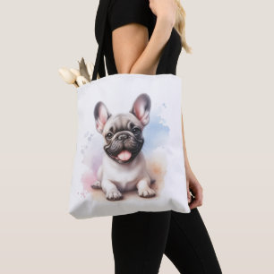 Französischer Bulldog in Aquarellen