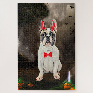 Französischer Bulldog in Halloween-Kostüm Puzzle