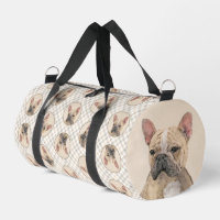 Französischer Bulldog Malerei Fawn Niedlich Origin