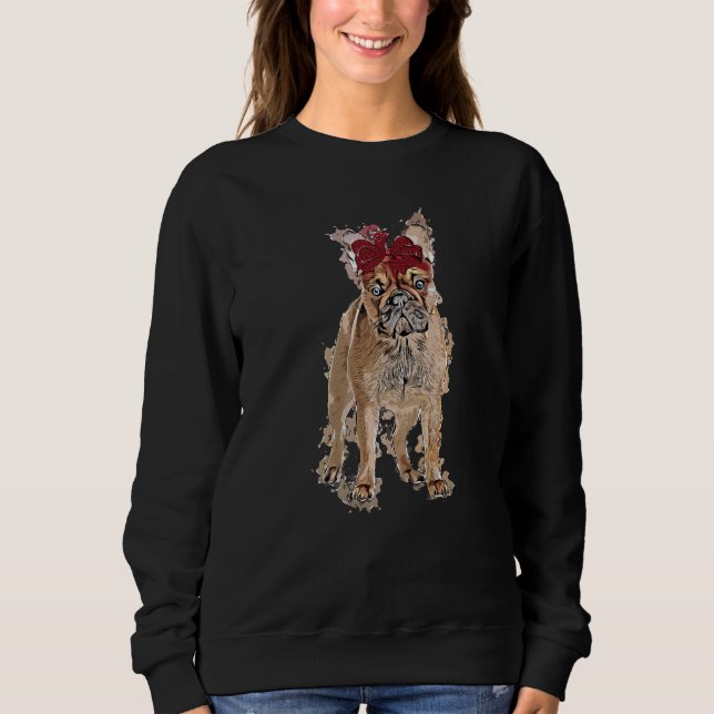 Französischer Bulldog Menne Frenchie Bekleidungskl Sweatshirt (Vorderseite)