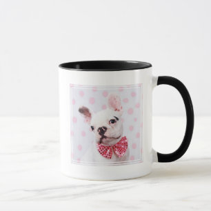 Französischer Bulldog mit Bow-Krawatte Tasse
