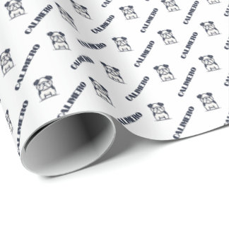 Französischer Bulldog mit dem Namen Wrapping Paper Geschenkpapier