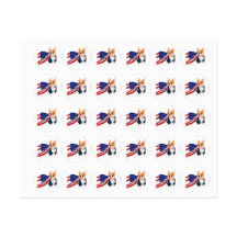 Französischer Bulldog mit US-Flagge