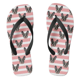 Französischer Bulldog Muster Flip Flops
