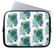 Französischer Bulldog Neopren Laptop-Sieb 10"