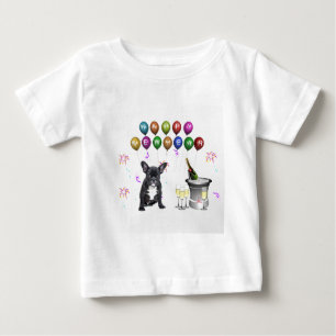 Französischer Bulldog-Neujahr Baby T-shirt
