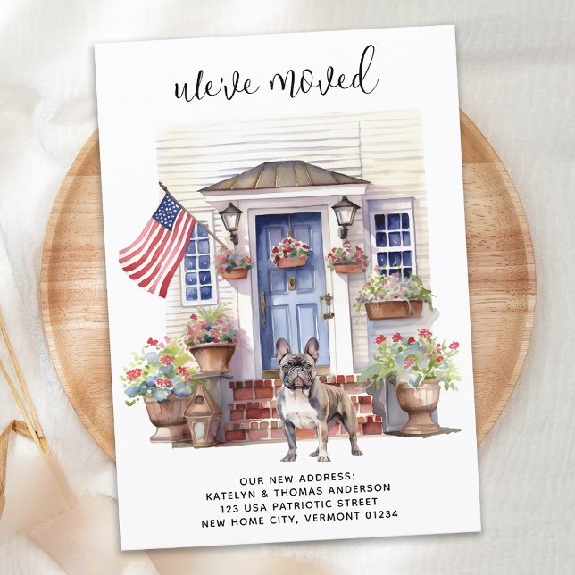 Französischer Bulldog Patriotic Custom Pet Dog Mov Ankündigung (Von Creator hochgeladen)