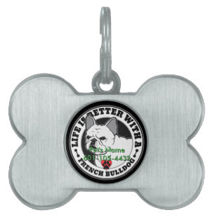 Französischer Bulldog Personalisiertes Leben bess Tiermarke