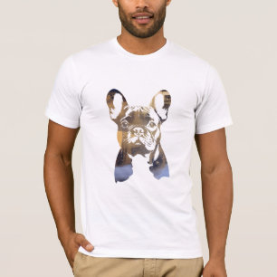 Französischer Bulldog Pet Nature Illustration Silh T-Shirt