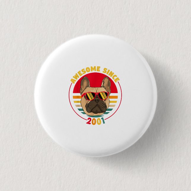 Französischer Bulldog Phantastisches Geschenk für  Button (Vorderseite)