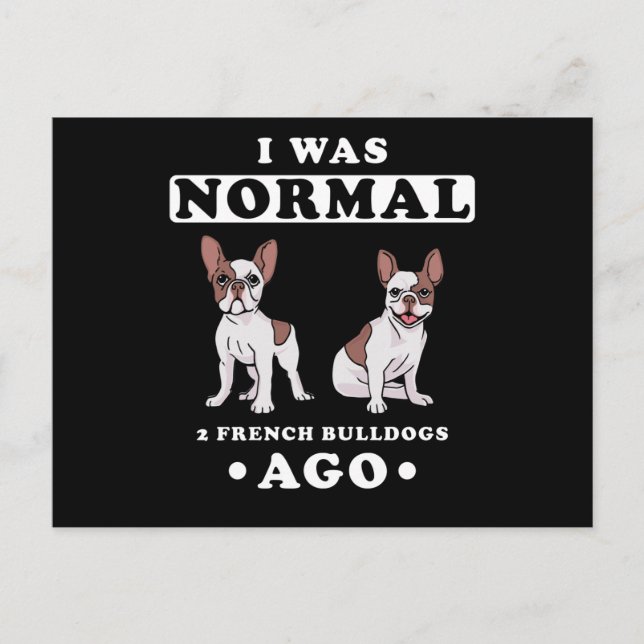 Französischer Bulldog Postkarte (Vorderseite)
