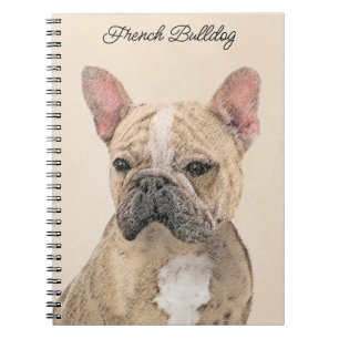 Französischer Bulldog (Sable) Gemälde - Niedlich O Notizblock