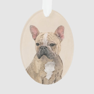 Französischer Bulldog (Sable) Gemälde - Niedlich O Ornament