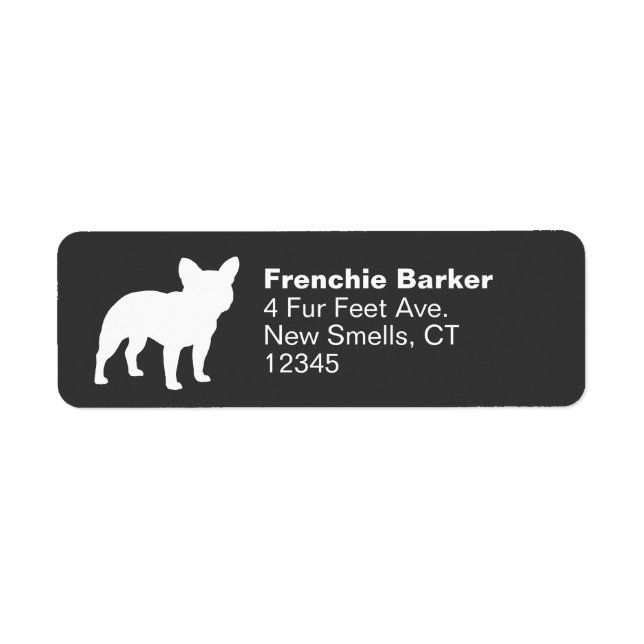 Französischer Bulldog-Silhouette Frenchie Dog Cust (Vorne)